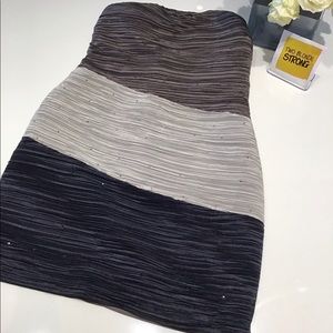 Arc & Co Silver Gray sparkle jewel dress Medium